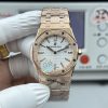 Audemars Piguet Royal Oak 33mm Ladies Super Clone Watch in Rose Gold 1139669019 - front view | Audemars Piguet