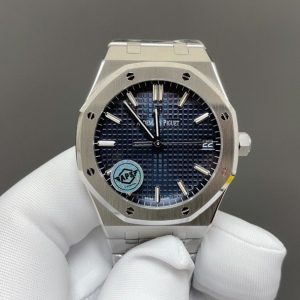 Audemars Piguet Royal Oak 15500 Super Clone Watch in White & Blue 1066332649 - front view