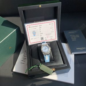 Audemars Piguet Royal Oak 67601 Diamond Ladies Super Clone Watch 1130045285 - front view | Audemars Piguet