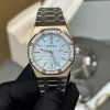 Ladies' Audemars Piguet Royal Oak Ice Blue Diamond Bezel Super Clone Watch 1128999794 - front view | Audemars Piguet