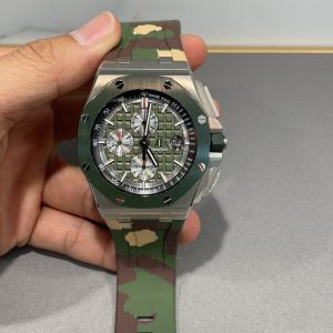 Audemars Piguet Royal Oak Offshore 2022 Green Dial Super Clone Watch 1101131251 - front view | Audemars Piguet