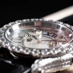 Audemars Piguet HAPPYDIAMONDS Ladies' Super Clone Watch on Alligator Leather 1130868923 - side view