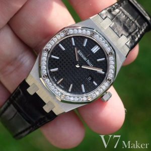 Audemars Piguet Royal Oak Super Clone Ladies Watch with Cash on Delivery 1097795004 - side view | Audemars Piguet