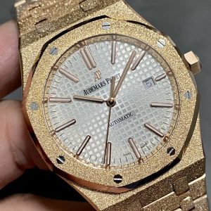 Audemars Piguet Royal Oak 15400 Frosted Gold Super Clone Watch 1134780138 - interior view | Audemars Piguet