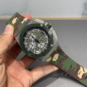 Audemars Piguet Royal Oak Offshore 2022 Green Dial Super Clone Watch 1101131251 - side view | Audemars Piguet