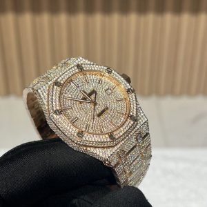 Audemars Piguet Royal Oak 15400 Super Clone with Stunning Pavé Dial 979850179