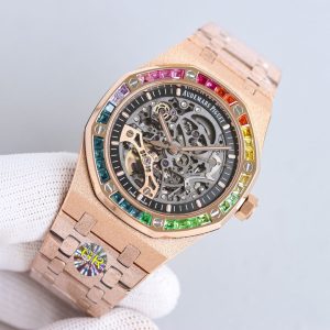 Audemars Piguet Royal Oak Men's 41mm Frosted Gold Skeleton Super Clone 1087896847