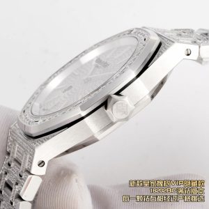 Audemars Piguet Royal Oak 16202BC Super Clone Men's Diamond Watch 1132587248 - back view | Audemars Piguet