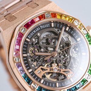 Audemars Piguet Royal Oak Men's 41mm Frosted Gold Skeleton Super Clone 1087896847